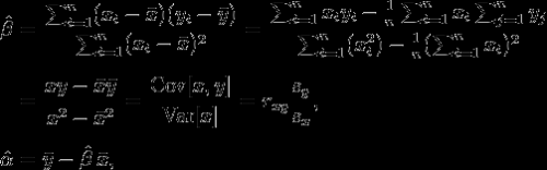 Fórmula de Mínimos cuadrados ordinarios (OLS)