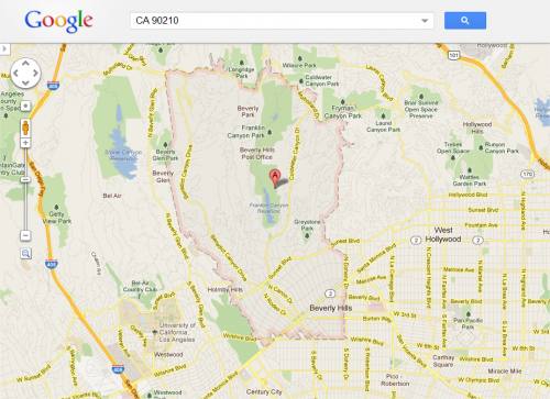 90210 Buscar en Google Maps